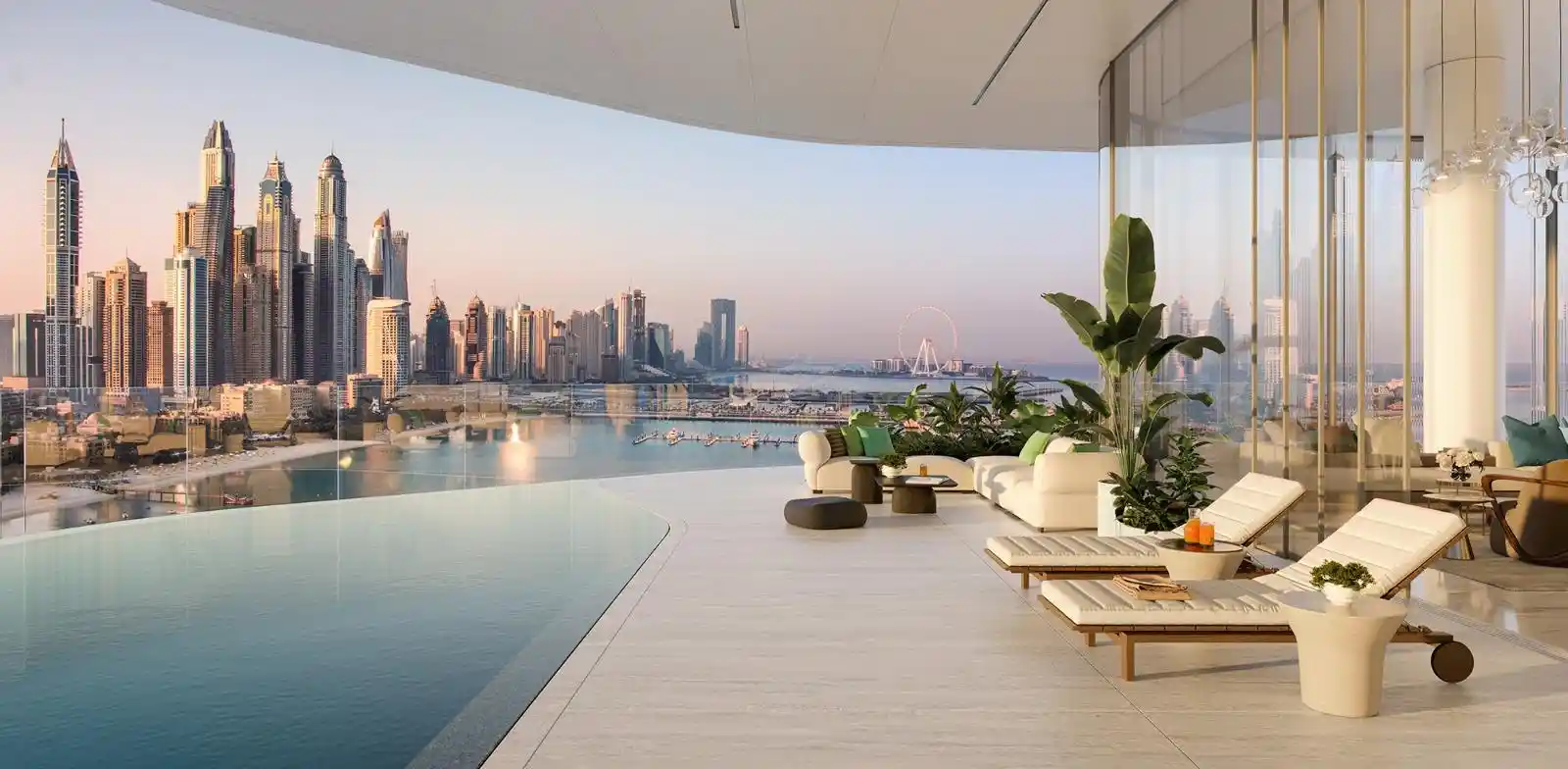 Palm Jumeirah penthouse pool — developer render